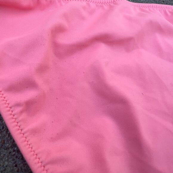 Victoria's Secret pink ruched side bikini bottoms LARGE - Picture 4 of 5